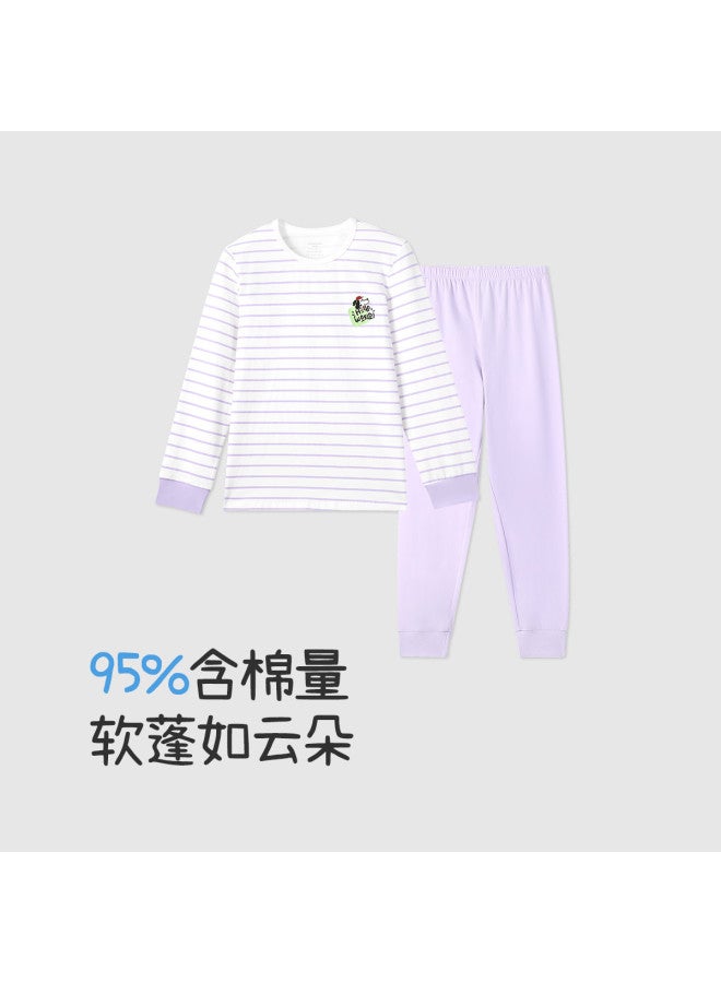 Long time companion kids' Thermal Underwear & Pajama Set - Antibacterial, Lightweight, Breathable Homewear For Boys And Girls - Image 3