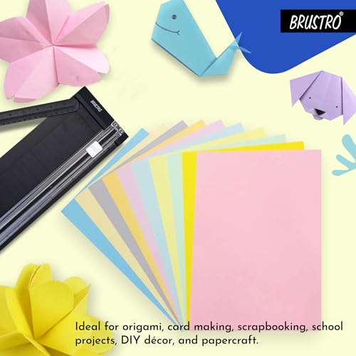 BRUSTRO Copytinta Coloured Craft Paper A4 Size 80 GSM Light Yellow Shade (Banana), 60 Sheets Pack | Double Side Colored, Ideal for Origami, Scrapbooking, Making Card, DIY Art & Craft. - Image 3