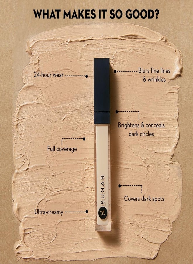 SUGAR Cosmetics Magic Wand Full Coverage Concealer | Matte | Waterproof |For All Skin Types | Lasts Upto 8 Hrs | 8.4gm - 40 Breve (Medium Beige Full Coverage Concealer With Warm Undertone) - Image 3
