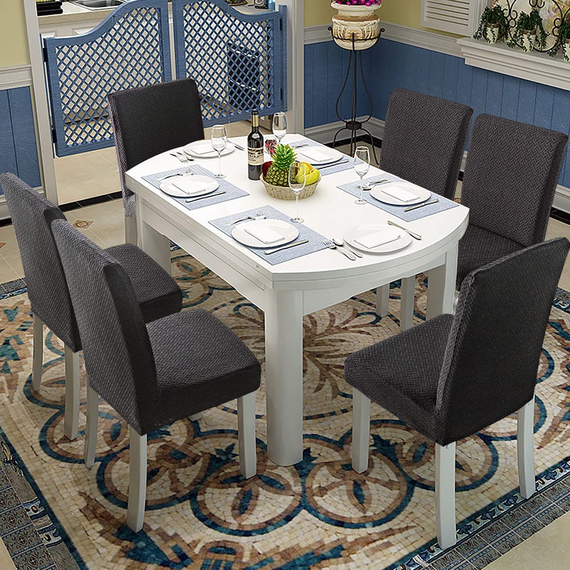 Genina أغطية كرسي Genina المقاومة للماء لأغطيات Kiting Room Croom Clost Croach Parson Kining Chair Slipcover (Black 2 PCS) - Image 2