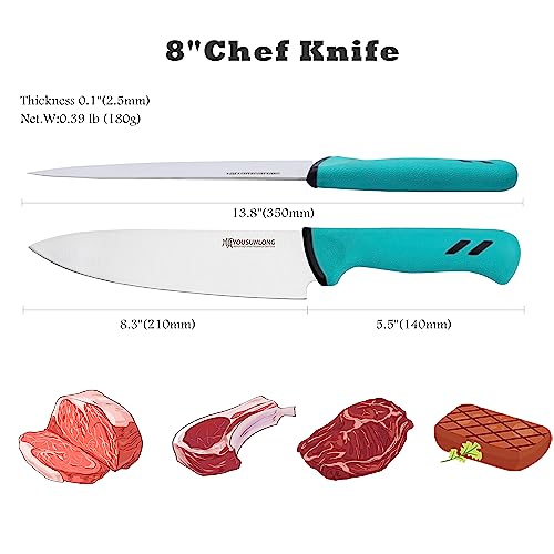 YOUSUNLONG Chef Knife 8" - Premium High-carbon molybdenum steel blade - Butchery meat processing knife - Ergonomic & non-slip handle - Image 2