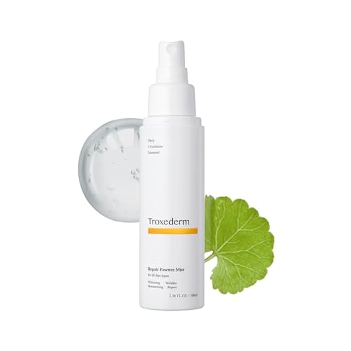 Troxederm Repair Essence Toner Mist – Korean Hydrating & Cooling Face Mist with Niacinamide, Troxerutin & Centella Asiatica, Lightweight Facial Spray for Daily Skincare & Barrier Care, 3.38 Fl.oz - Image 1