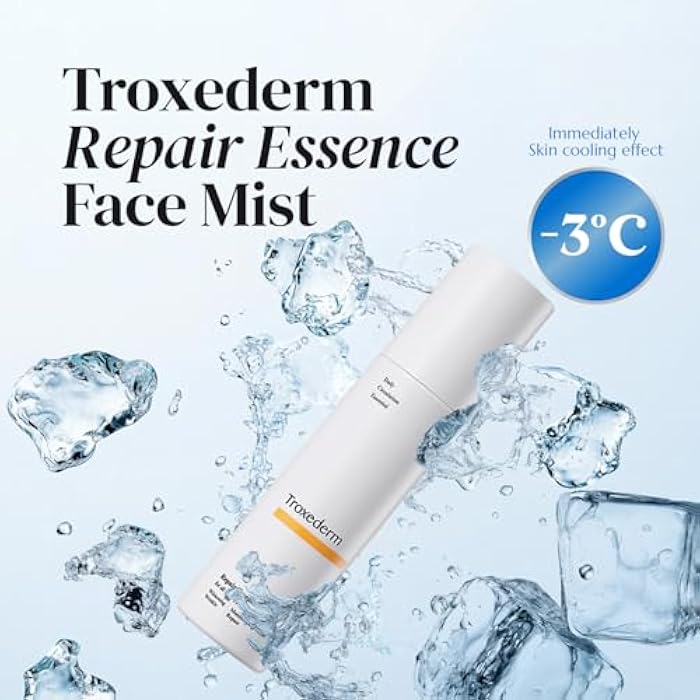 Troxederm Repair Essence Toner Mist – Korean Hydrating & Cooling Face Mist with Niacinamide, Troxerutin & Centella Asiatica, Lightweight Facial Spray for Daily Skincare & Barrier Care, 3.38 Fl.oz - Image 3