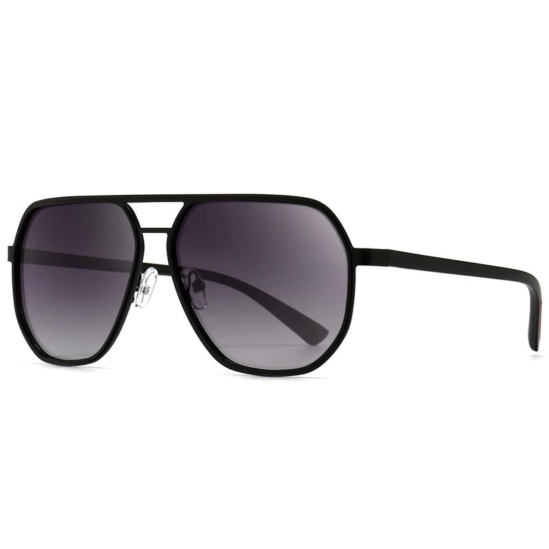 SUNGAIT Aviator Sunglasses for Men and Women, Polarized Trendy Square Sun Glasses Retro Pilot Shades UV Protection - Image 1