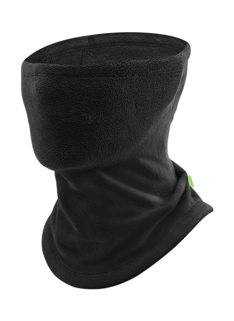 SYOSI Winter Neck Warmer Gaiter Fleece Cycling Outdoor Windproof Face Cover Scarf Cold Weather Half Balaclava Warm Ski Mask Bicycle Headscarf Riding Headgear Covering for Men Women Black Size M  - Image 1