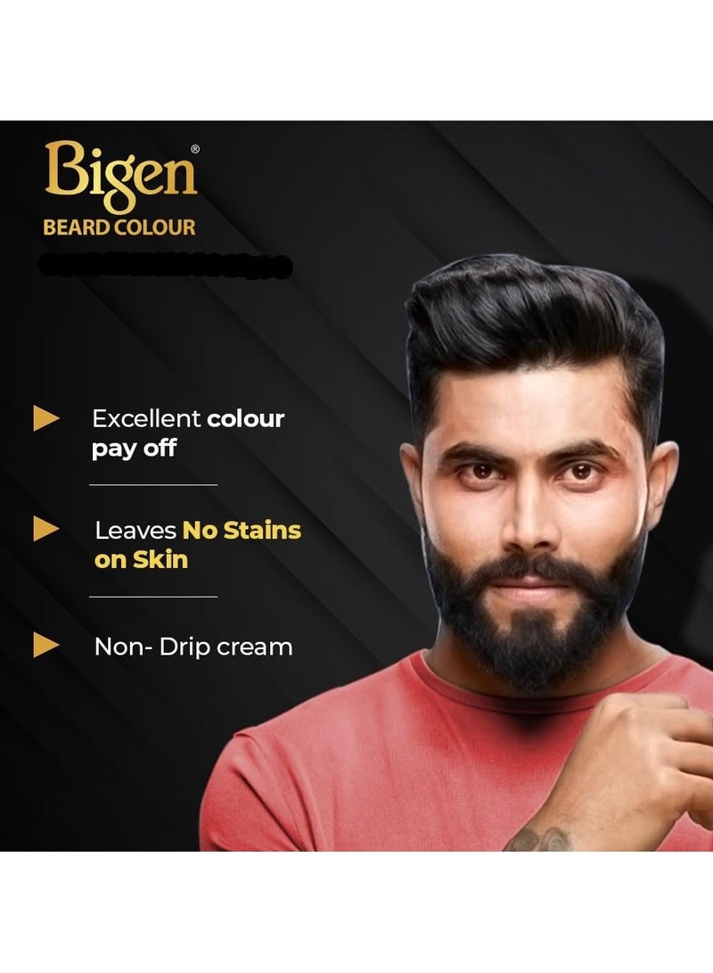 Bigen Men's No Ammonia Beard Color - Brown Black B102 - Image 3