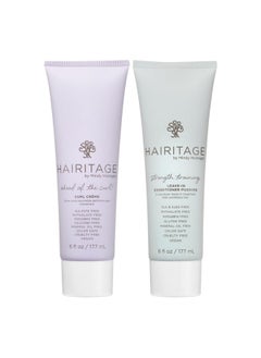 Ahead Of The Curl! Hydrating Curl Cream Frizz Control + Strength Training Leave In Conditioner Pudding Softens + Detangles Hair For Thick + Curly Hair Frizz Control