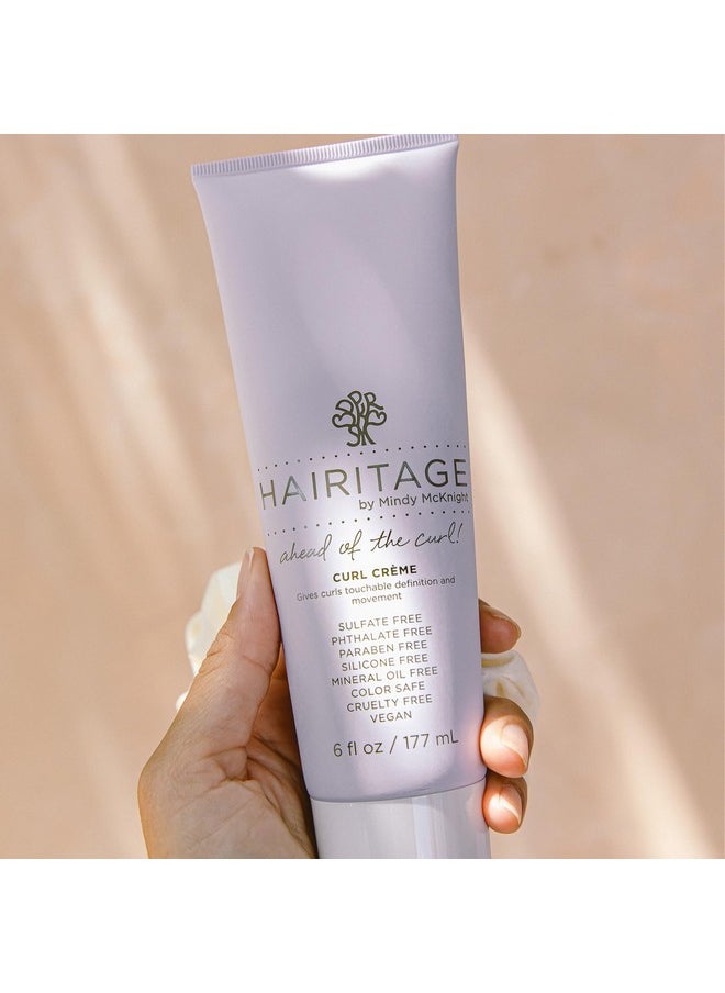 Hairitage - Ahead Of The Curl! Hydrating Curl Cream Frizz Control + Strength Training Leave In Conditioner Pudding Softens + Detangles Hair For Thick + Curly Hair Frizz Control - Image 1