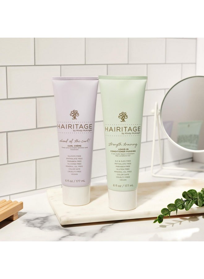 Hairitage - Ahead Of The Curl! Hydrating Curl Cream Frizz Control + Strength Training Leave In Conditioner Pudding Softens + Detangles Hair For Thick + Curly Hair Frizz Control - Image 1