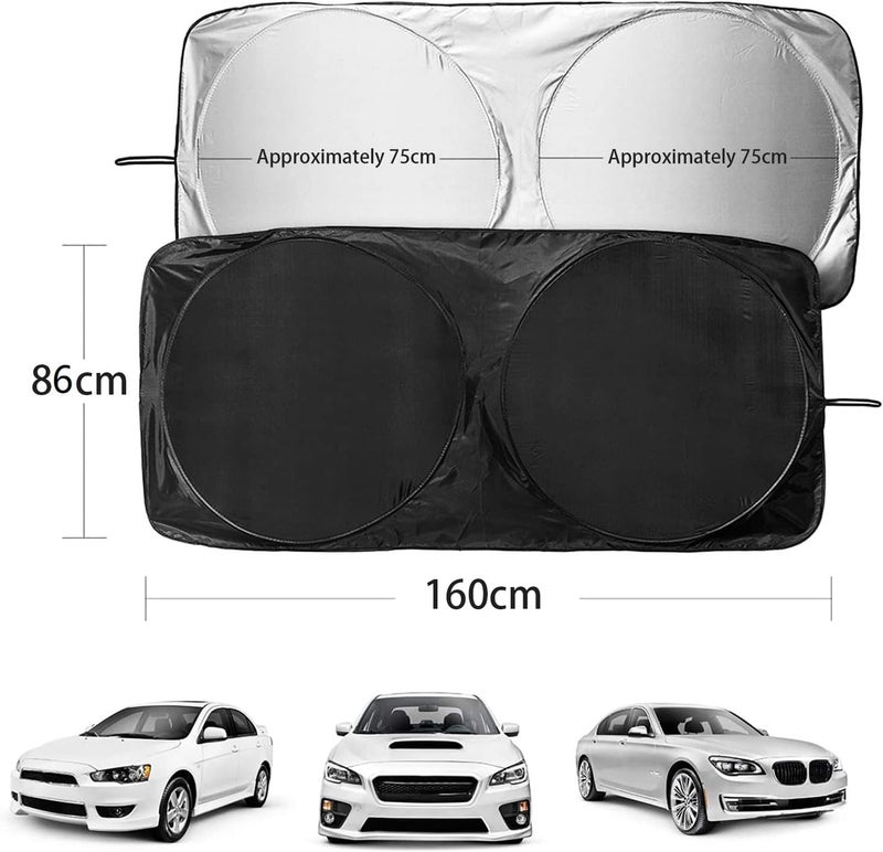 Car Sunshade Windshield Sunshade Windshield Cover for Car Folding Front Sunshade Windshield Protector UV Ray Protector - Image 2