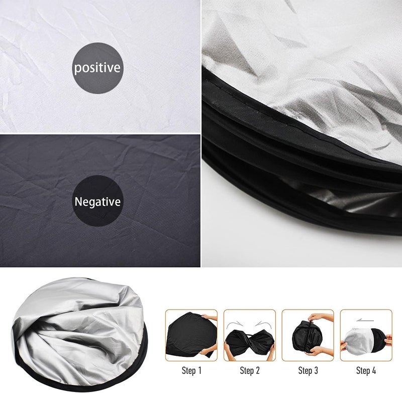 Car Sunshade Windshield Sunshade Windshield Cover for Car Folding Front Sunshade Windshield Protector UV Ray Protector - Image 4