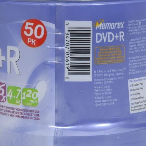 Memorex DVD+R 16x 4.7GB 50 Pack Spindle - Image 5