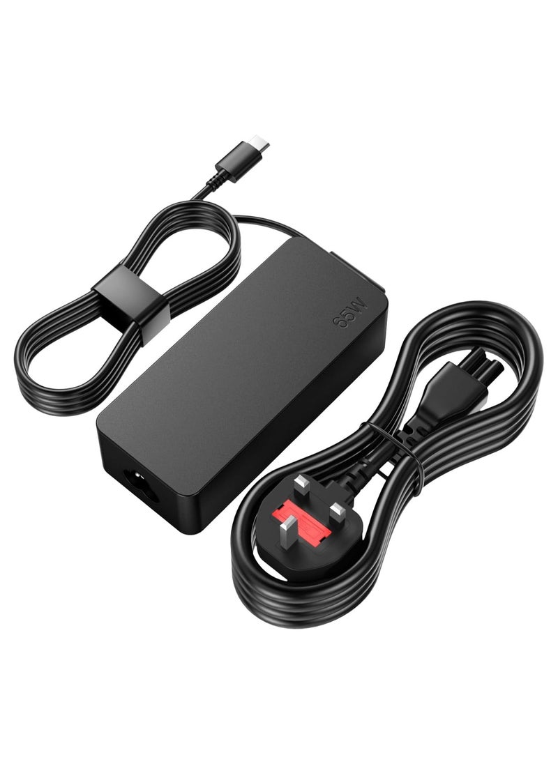 Generic شاحن USB C 65 وات 45 وات لجهاز Lenovo ThinkPad Yoga HP Chromebook مزود طاقة لأجهزة Dell Latitude XPS Huawei ومحول شاحن الكمبيوتر المحمول من النوع C لجهاز MacBook Pro Air Asus Acer Samsung Google  - Image 1