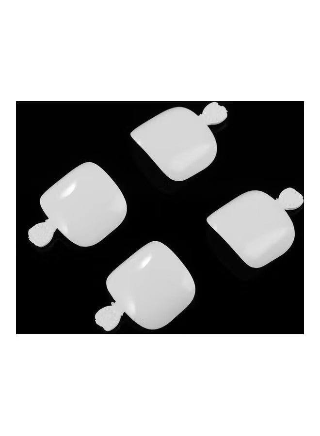 Ucanbe 500-Piece Fake Toenail Tips Set White - Image 2