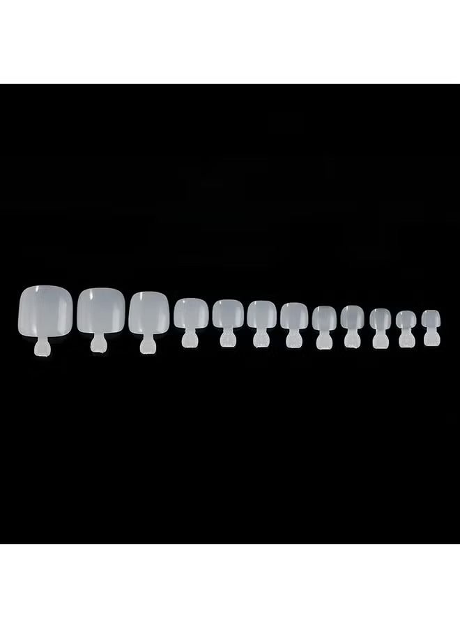 Ucanbe 500-Piece Fake Toenail Tips Set White - Image 5