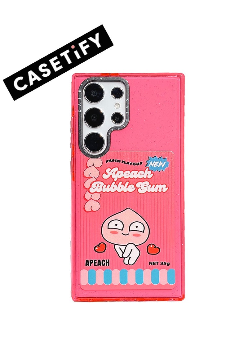 كاستيفي غطاء الحماية كوكاو سامسونج جالاكسي إس 23 ألترا "علكة الخوخ الفقاعي" - Image 1