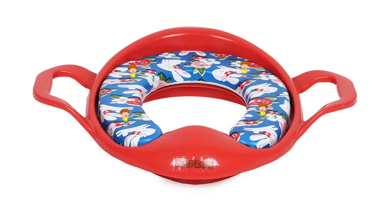FLIPZON Premium Baby Cushioned Potty Seat, Toilet Seat with Handle for kids (Jasper Red) - Image 3
