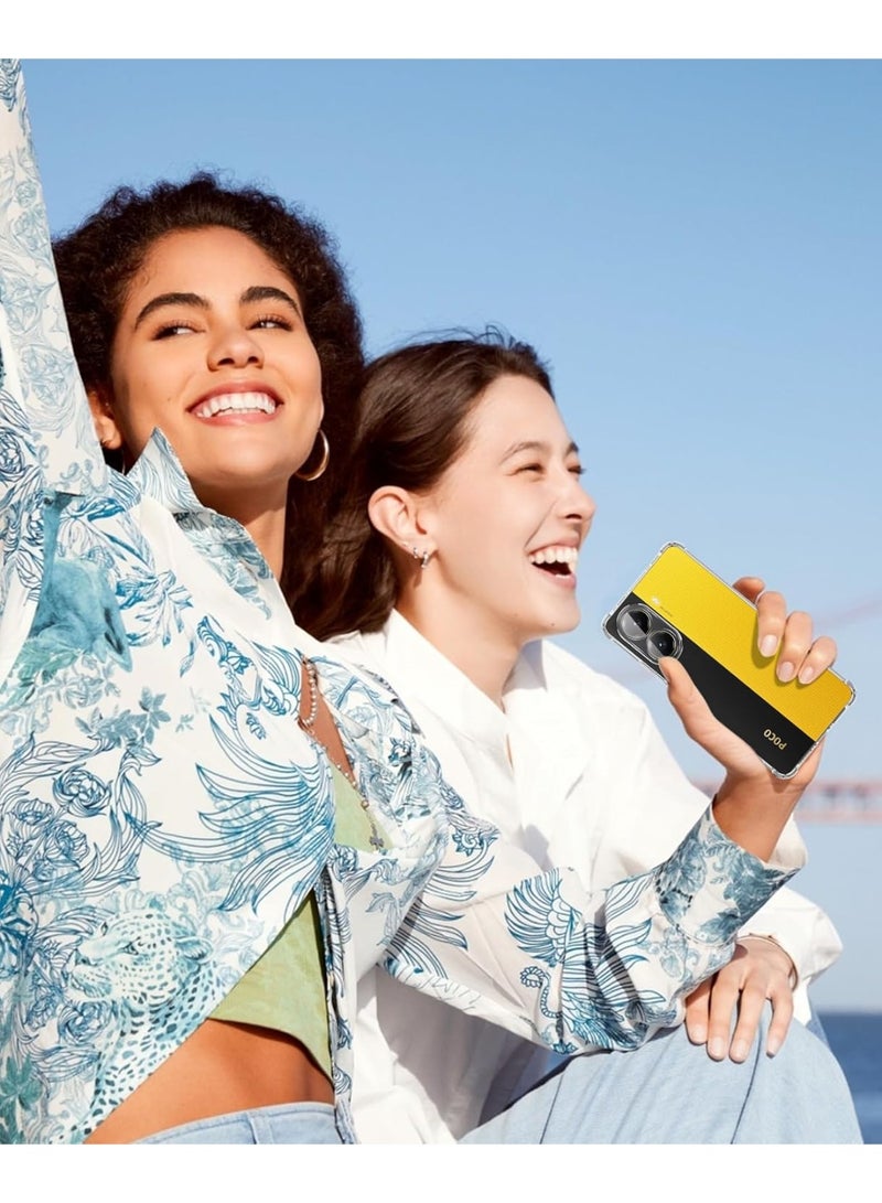 Case Compatible with Xiaomi Turbo 4 5G / Poco X7 Pro Cover Silicone Transparent TPU Gorilla Anti-shock Protector Camera Shockproof Corners (Clear) - Image 2