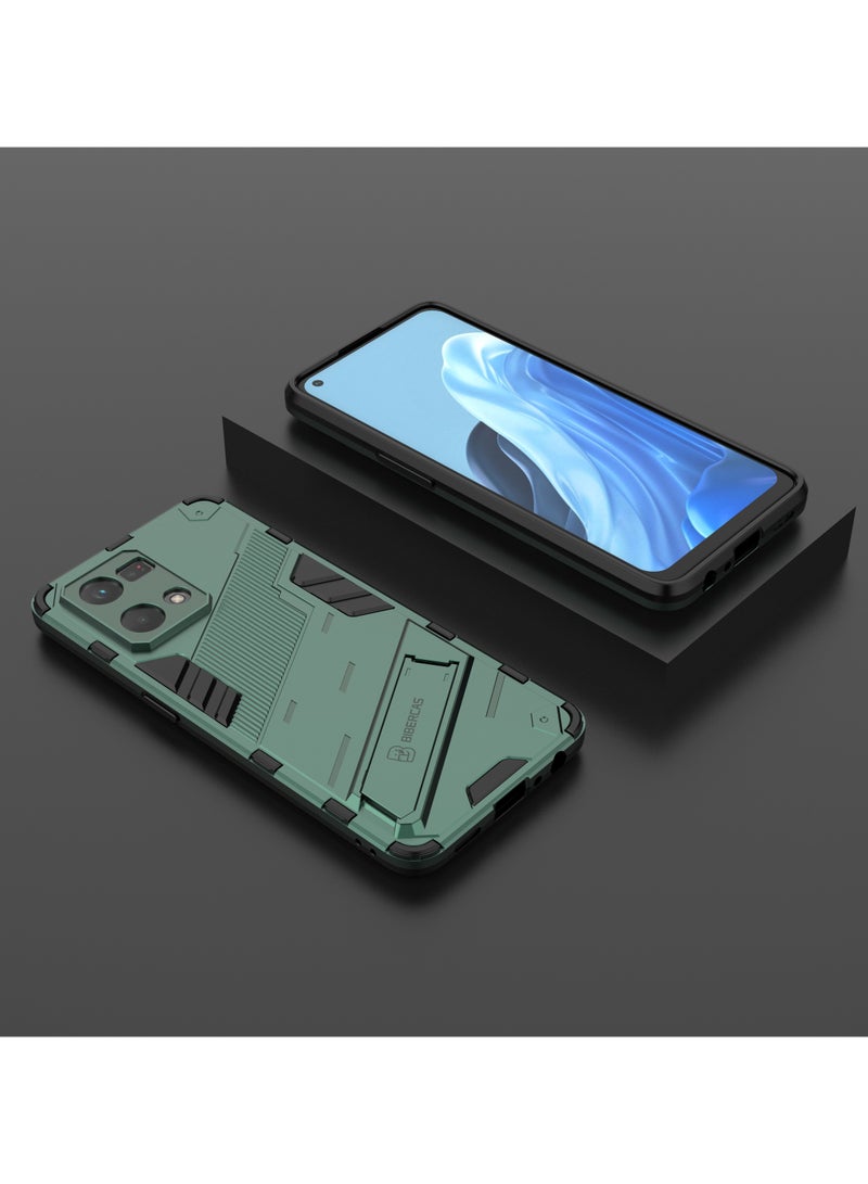 بيبركاس اوبو رينو 7 4جى/اف 21 برو (Oppo Reno7 4G/F21 Pro) جراب بانك كفر حماية للهاتف - (اخضر) - Image 5