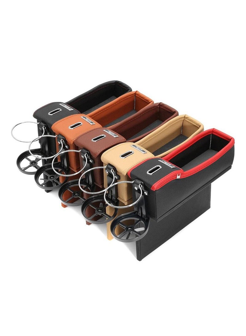 Multifunctional Car Seat Crevice Storage Box, Car Seat Gap Filler Organizer, Front Seat Car Organizer And Storage, Auto Console With Cup Holder, Car Interior Essentials - Image 4