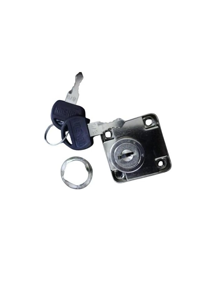 MySouq-Store Drawer Lock Single Turn Normal Key | Chrome Plated | 3 Cm length -Z138 222C1  - Image 4
