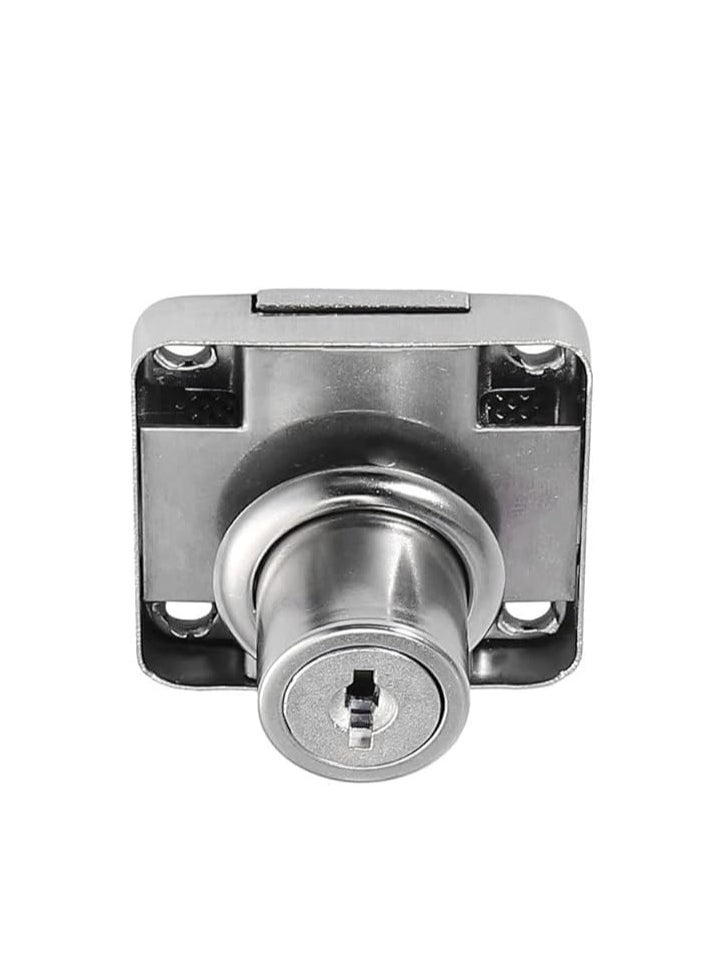 MySouq-Store Drawer Lock Single Turn Normal Key | Chrome Plated | 3 Cm length -Z138 222C1  - Image 1