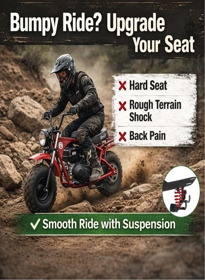 JMCHstore Mini Bike Seat Spring Suspension Modified Kit for Coleman B200 B200R B200C B200V RB200 Realtree RT200 MEGA MOTO 212 MAX MMB212 200cc mini bike - Image 5