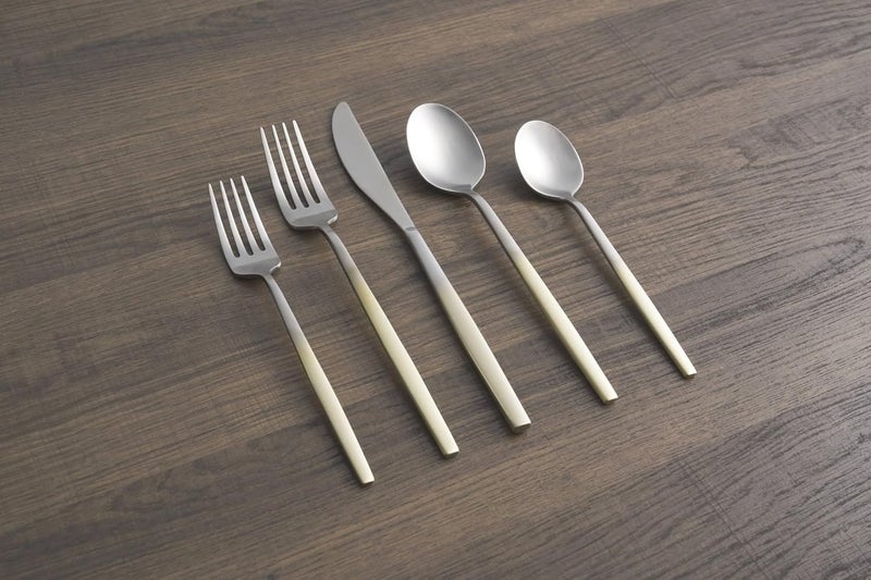 Cambridge Champagne Ombre Kiki Piece Flatware Set 20 Count - Image 2