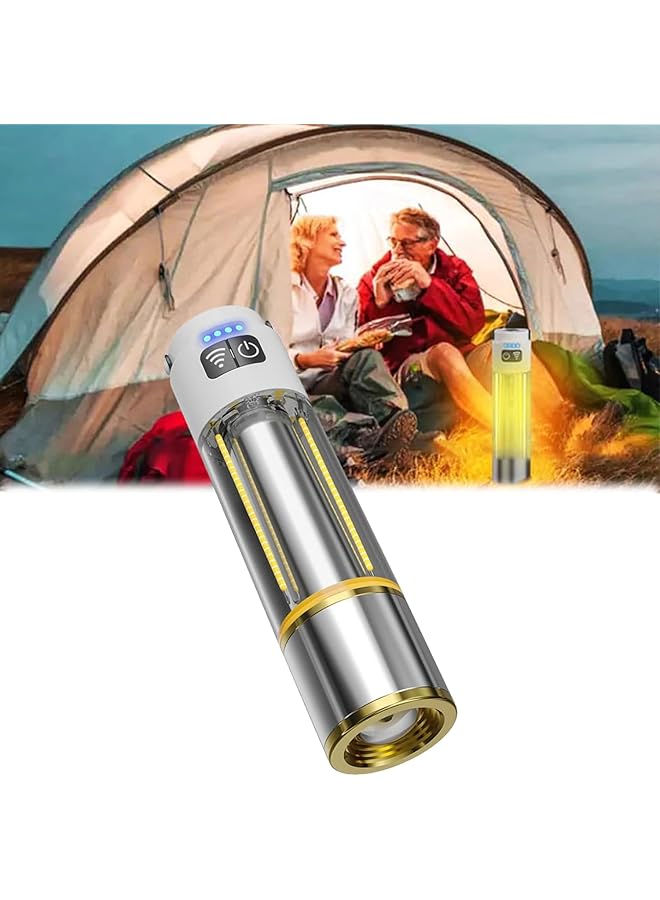 PROMASS Multifunctional Super Bright Long Distance Rechargeable Flashlight, LED Flashlight, Powerful Tactical Torch Light, Outdoor Waterproof Focus Zoomable Flash Light, Pocket Flashlight for Camping Hiking - Image 1