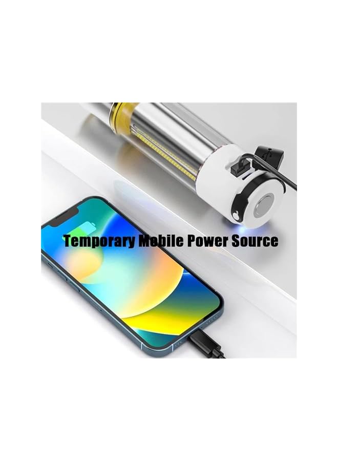 PROMASS Multifunctional Super Bright Long Distance Rechargeable Flashlight, LED Flashlight, Powerful Tactical Torch Light, Outdoor Waterproof Focus Zoomable Flash Light, Pocket Flashlight for Camping Hiking - Image 3