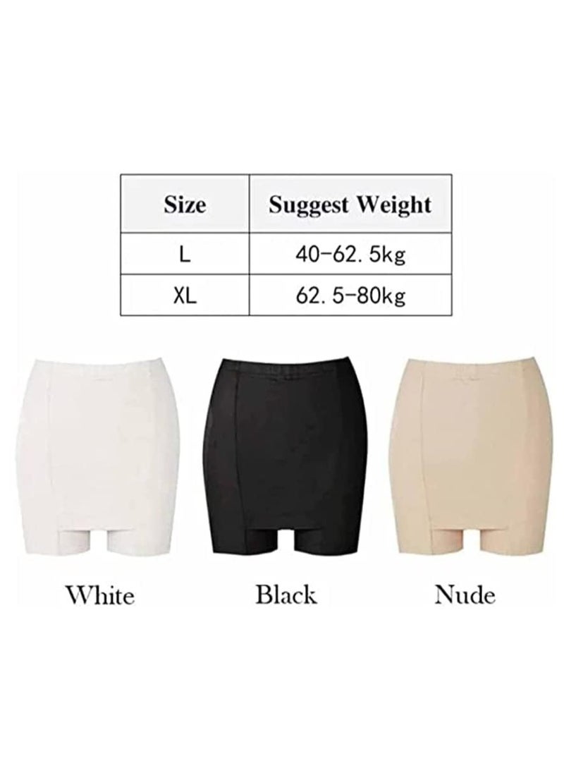 KASTWAVE - 3Pcs Safety Shorts, Anti Chafing Bike Shorts, Double-Layer Front Crotch Ice Silk, Ice Silk Bottoming Shorts, Boxer Briefs, Underwear Shorts, for Women and Girls, L Size - Image 1