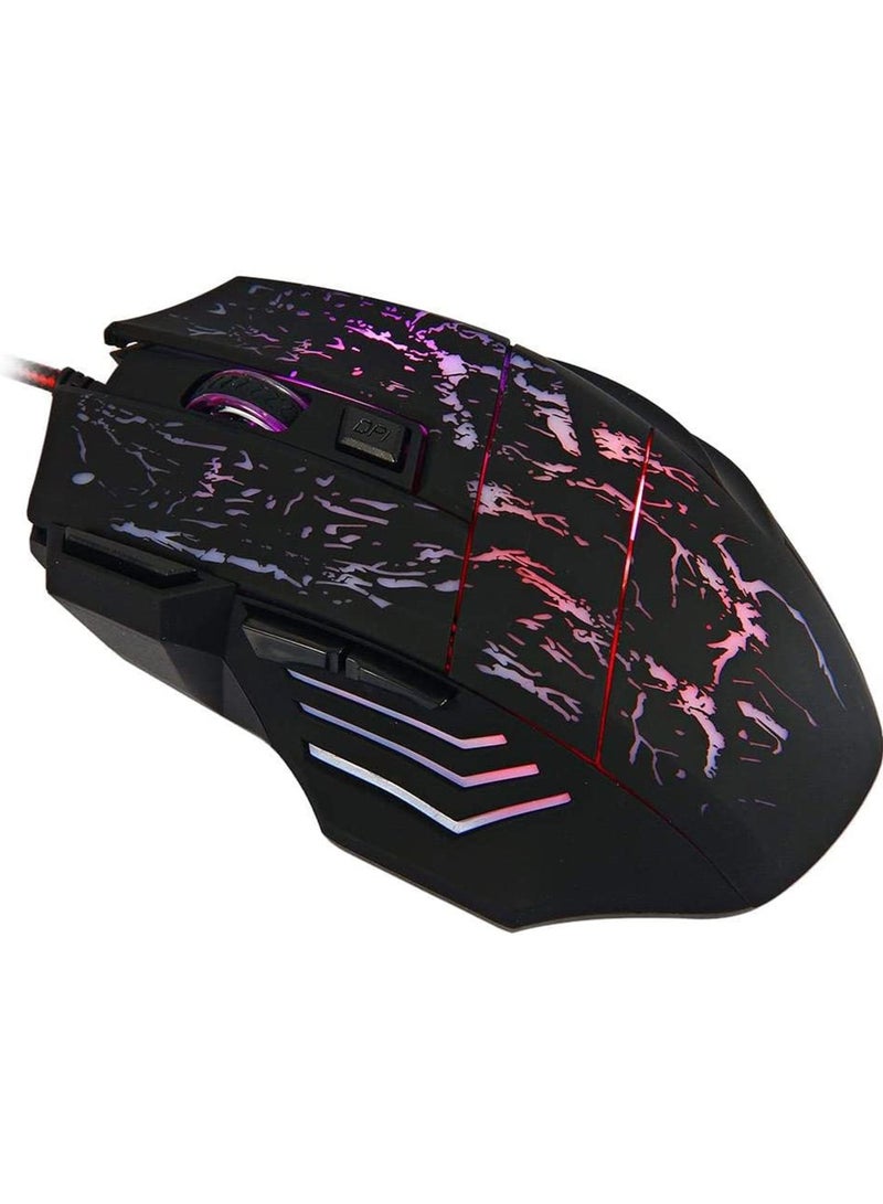 Rock Pow Gaming Mouse A874 7 Buttons 3200DPI LED USB Wired Compatible with Computer and Laptop - Image 2