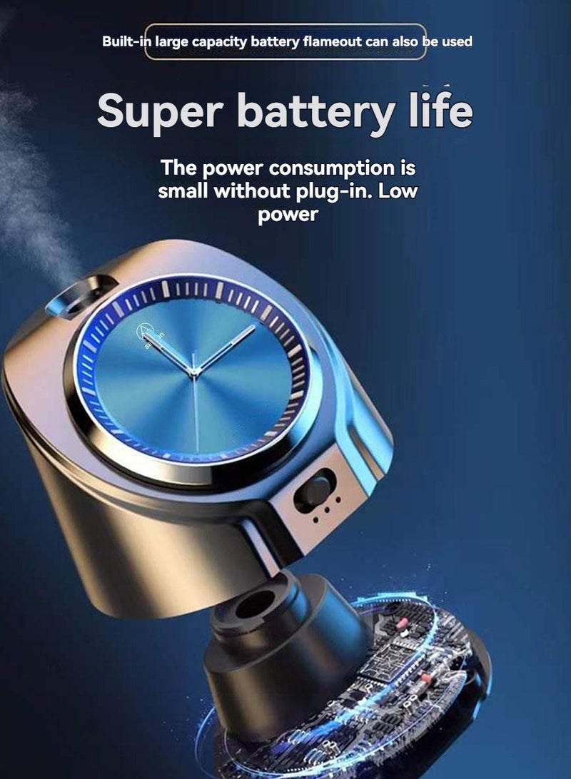 M MIAOYAN Creative Clock Car Air Freshener – Stylish Alloy Dashboard & Vent Clip Aroma Diffuser with Time Display - Image 3