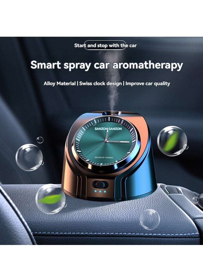 M MIAOYAN Creative Clock Car Air Freshener – Stylish Alloy Dashboard & Vent Clip Aroma Diffuser with Time Display - Image 5