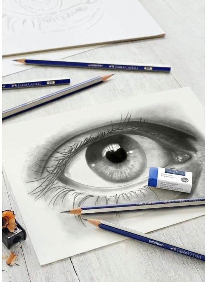 فابير كاستل مجموعة أقلام فابر-كاستل جولد فابر (6 أقلام + 1 ممحاة + 1 مبراة) - Image 3