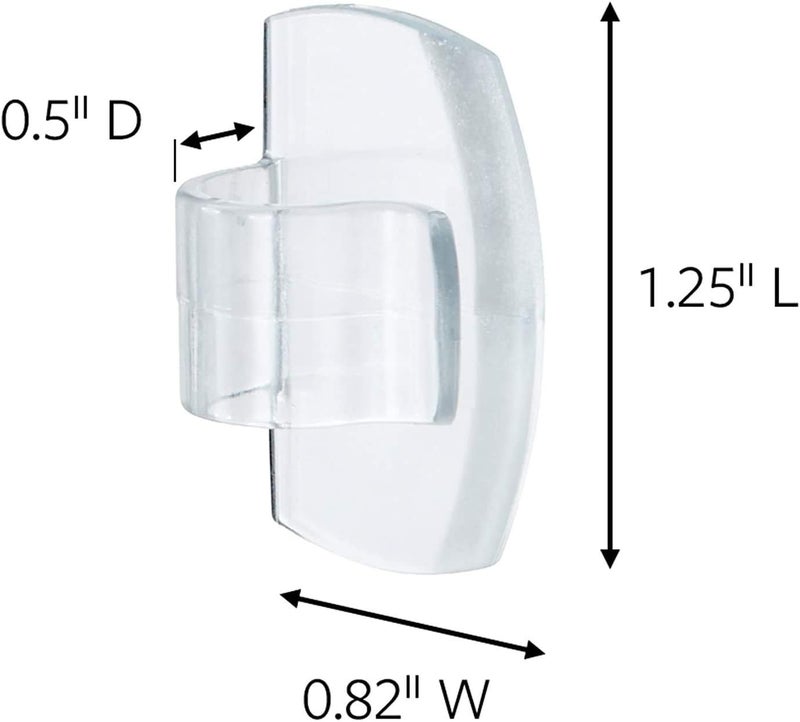 Command Clear Outdoor Light Small Clips - 8 Hooks + 10 Strips - Image 2