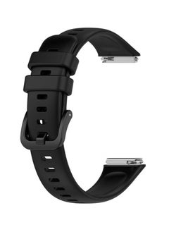 Waldic Soft Silicone Strap Replacement Bands For Huawei Band 7 - Black  - Image 3