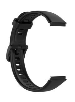Waldic Soft Silicone Strap Replacement Bands For Huawei Band 7 - Black  - Image 4