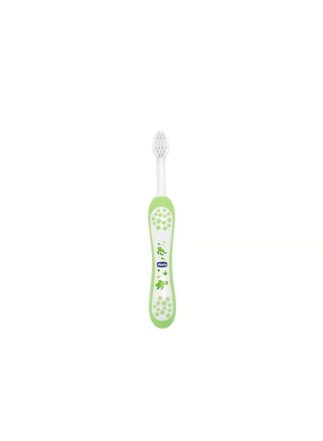 Chicco First Milk Teeth Toothbrush 6-36m Green - Image 1