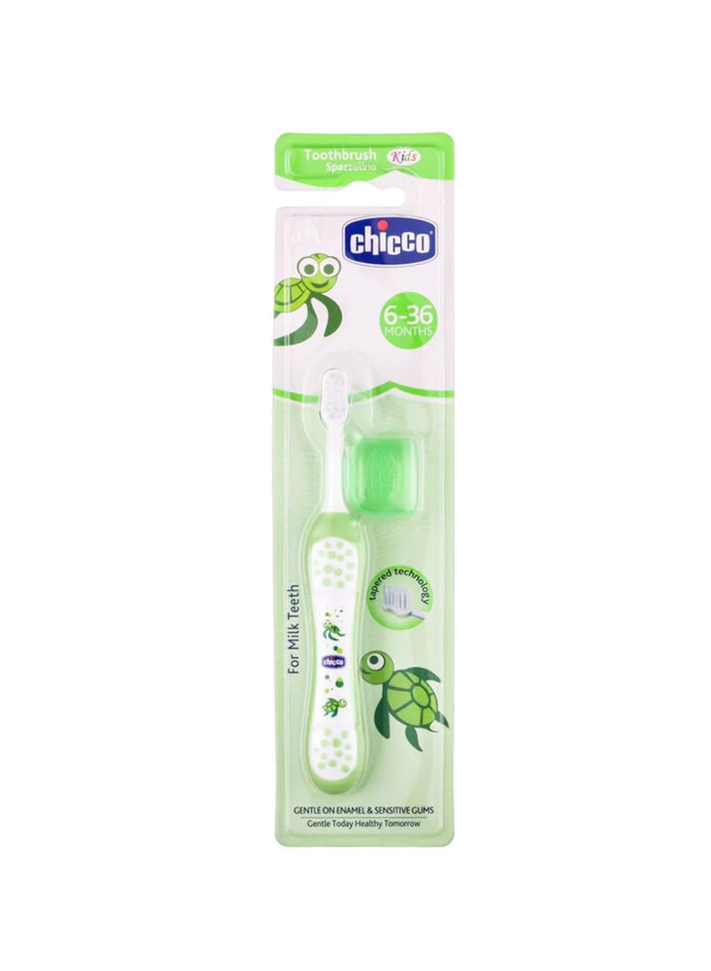 Chicco First Milk Teeth Toothbrush 6-36m Green - Image 4