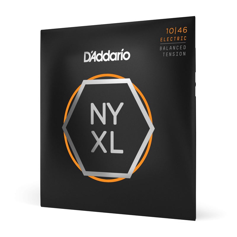 D'Addario Electric Guitar Strings, NYXL Nickel Plated, NYXL1046BT, Regular Light Gauge Balanced Tension 10-46, 6-String Set, Pack of 1 - Image 1
