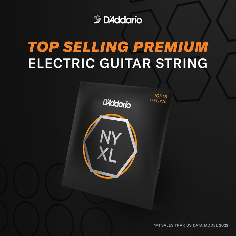 D'Addario Electric Guitar Strings, NYXL Nickel Plated, NYXL1046BT, Regular Light Gauge Balanced Tension 10-46, 6-String Set, Pack of 1 - Image 3