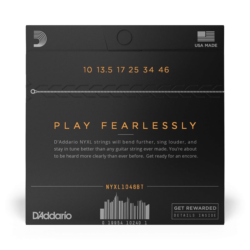D'Addario Electric Guitar Strings, NYXL Nickel Plated, NYXL1046BT, Regular Light Gauge Balanced Tension 10-46, 6-String Set, Pack of 1 - Image 2