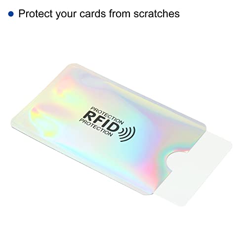 PATIKIL RFID Blocking Colorful Credit Card Sleeves,10 Pack Contactless Protector Holder for NFC Purse, 5 Colors - Image 3