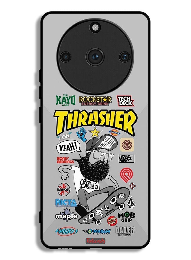 Tolwak Realme 11 Pro Plus Protective Case Cover Thrasher Sticker  - Image 1