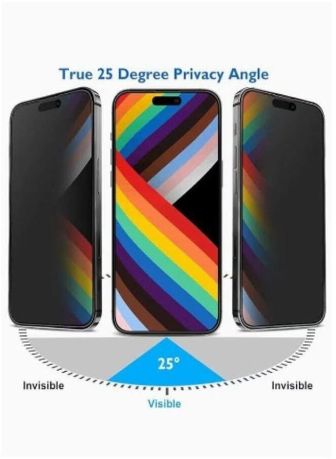 PROMASS Premium Matte ceramic privacy screen protector compatible with Iphone 15 pro max - Image 3