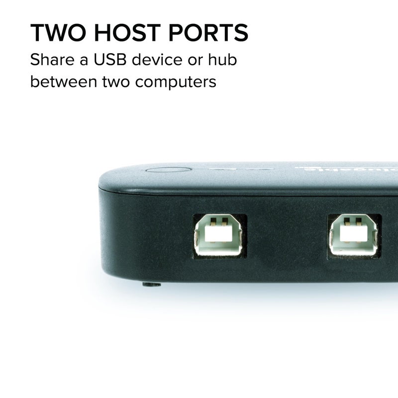 Plugable USB 2.0 Sharing Switch for One-Button USB Device Port Sharing Between Two Computers (A/B Dual Computer Switch) - Image 4