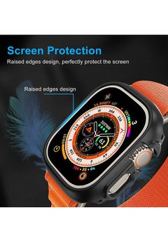 ELTRAZONE for Apple Watch Ultra 49mm Bumper Case [NO Screen Protector], 2 Pack All-Around Edge Shockproof Protective Hard PC Slim Bumper Cover Case for Apple Watch Ultra 49mm - Black  - Image 4