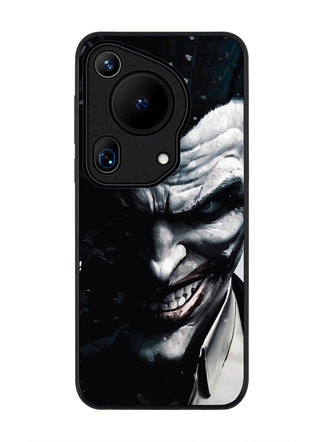 Stylizedd Rugged Black edge case for Huawei Pura 70 Ultra, Slim fit Soft Case Flexible Rubber Edges Anti Drop TPU Gel Thin Cover -  Arkham Joker - Image 1