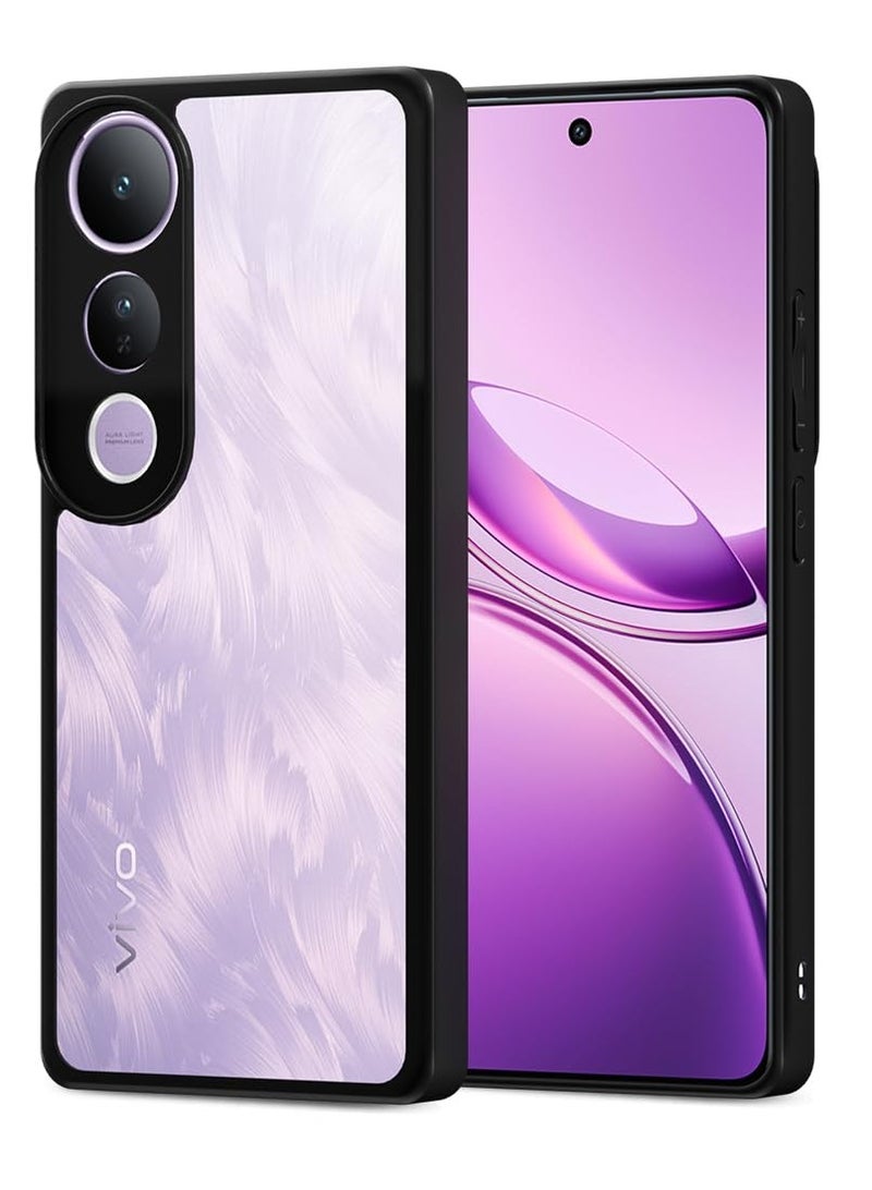 Case Cover Shockproof Hard PC Back Soft TPU Frame Anti-yellowing Slim Protective Cover Compatible with Vivo V50 Lite (Clear) - Image 4